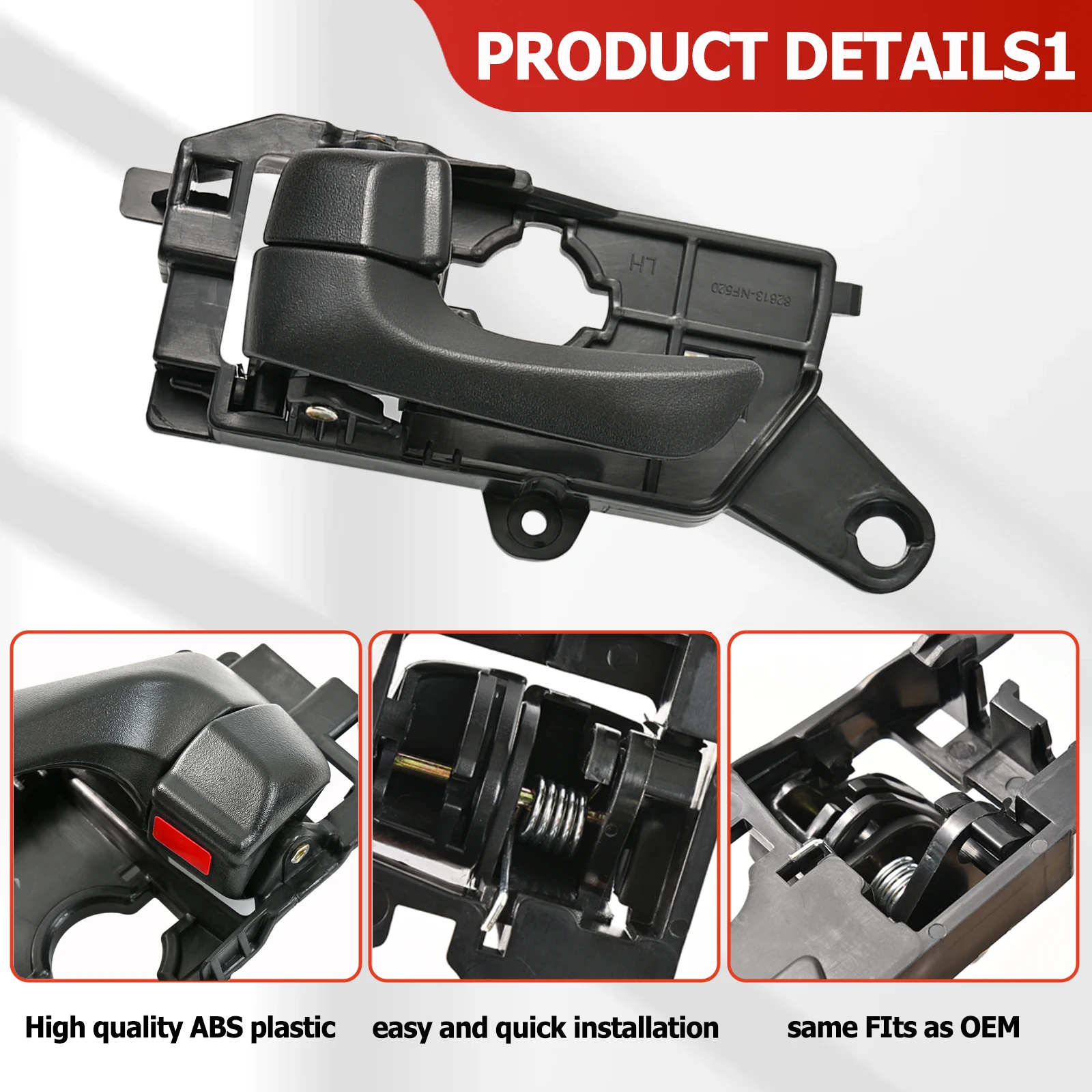 82610-3K520HZ Manija interior izquierda Hyundai Sonata 2008-2010 - imagen 3