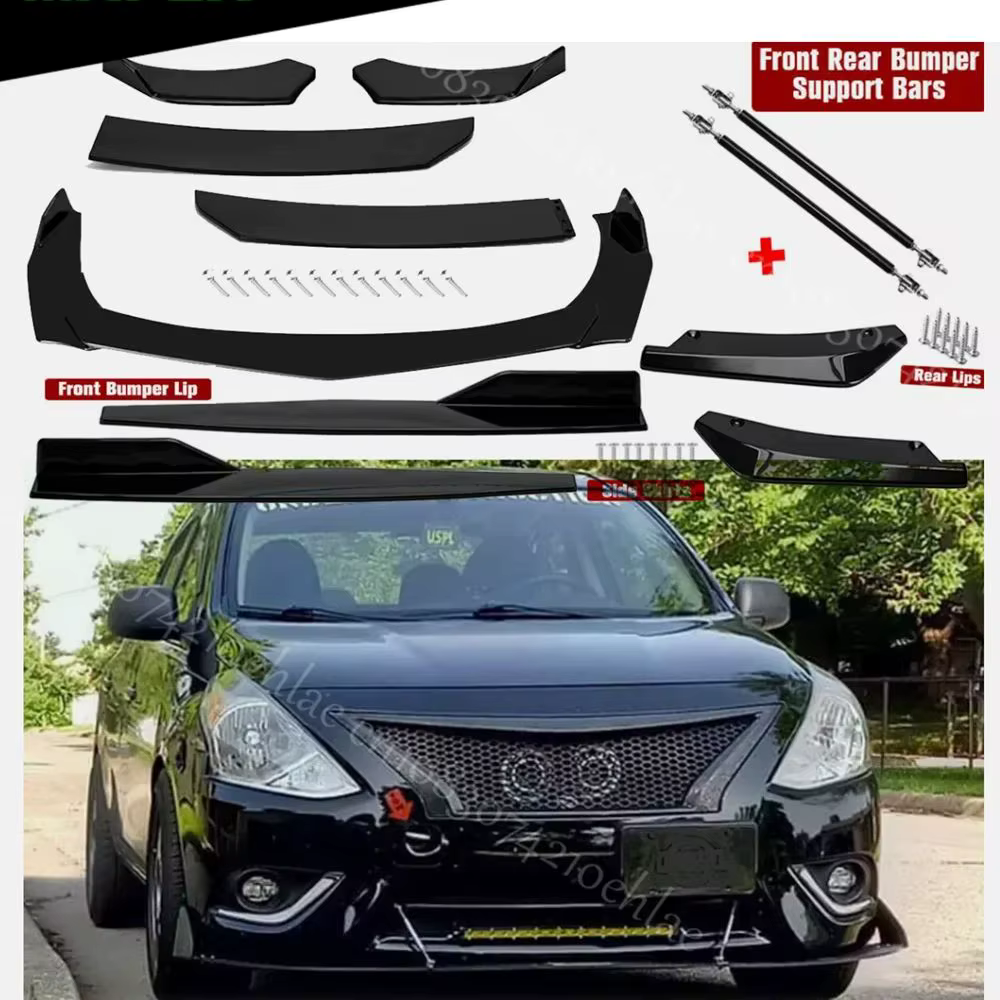 Kit de accesorios negro brillante para Nissan Versa