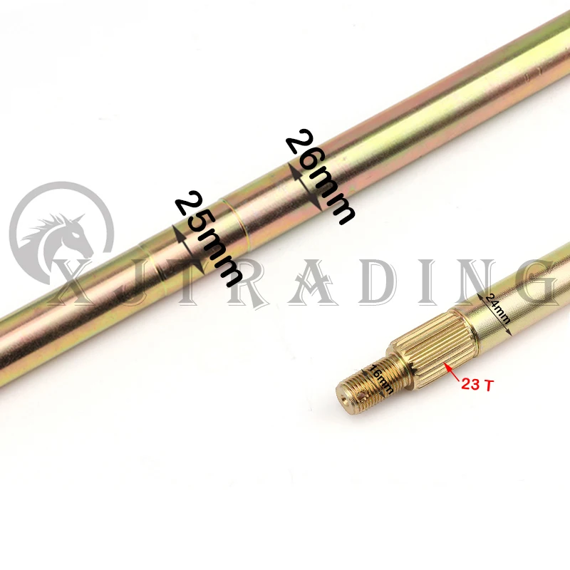 Eje trasero 1000 mm con rodamientos UCP205 para go kart - imagen 3