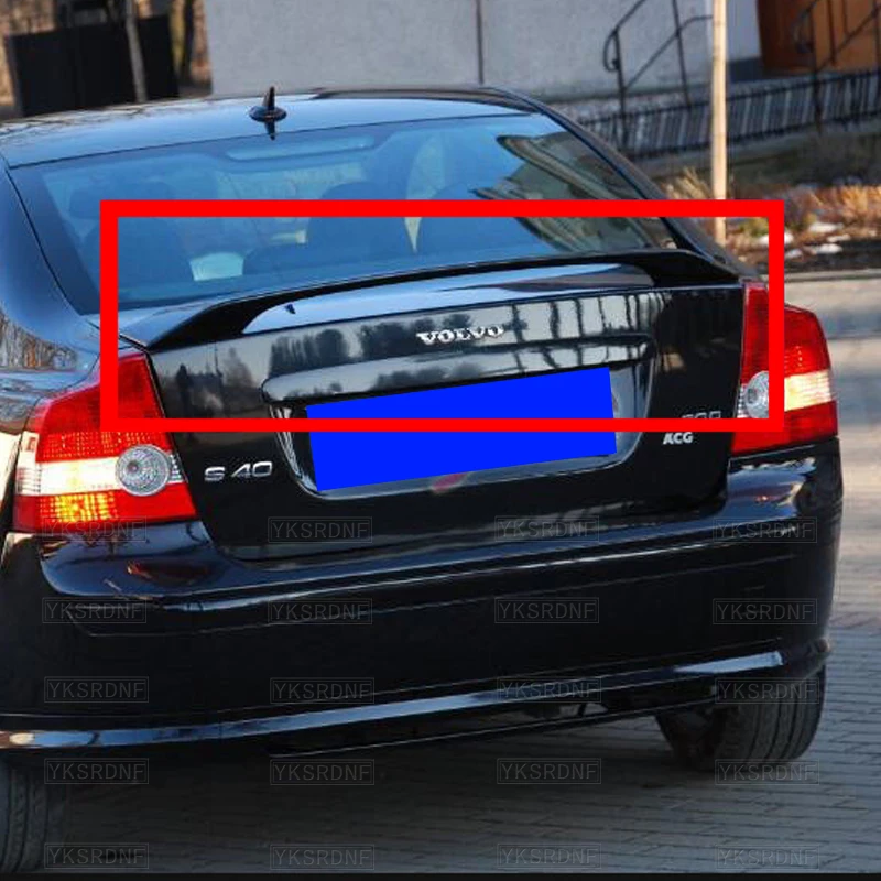 Alerón trasero fibra carbono Volvo S40 2006-2013 FRP sin pintar - imagen 3