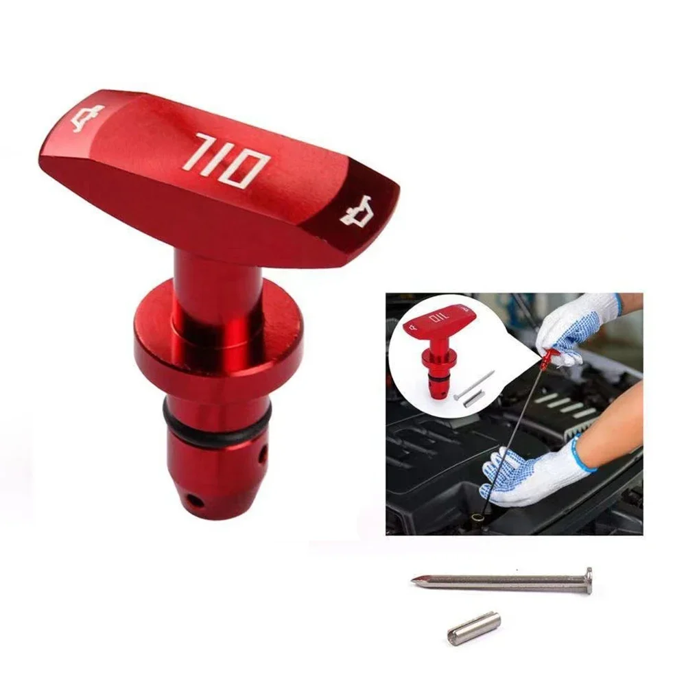 Varilla de nivel de aceite universal de aluminio para coche - imagen 3