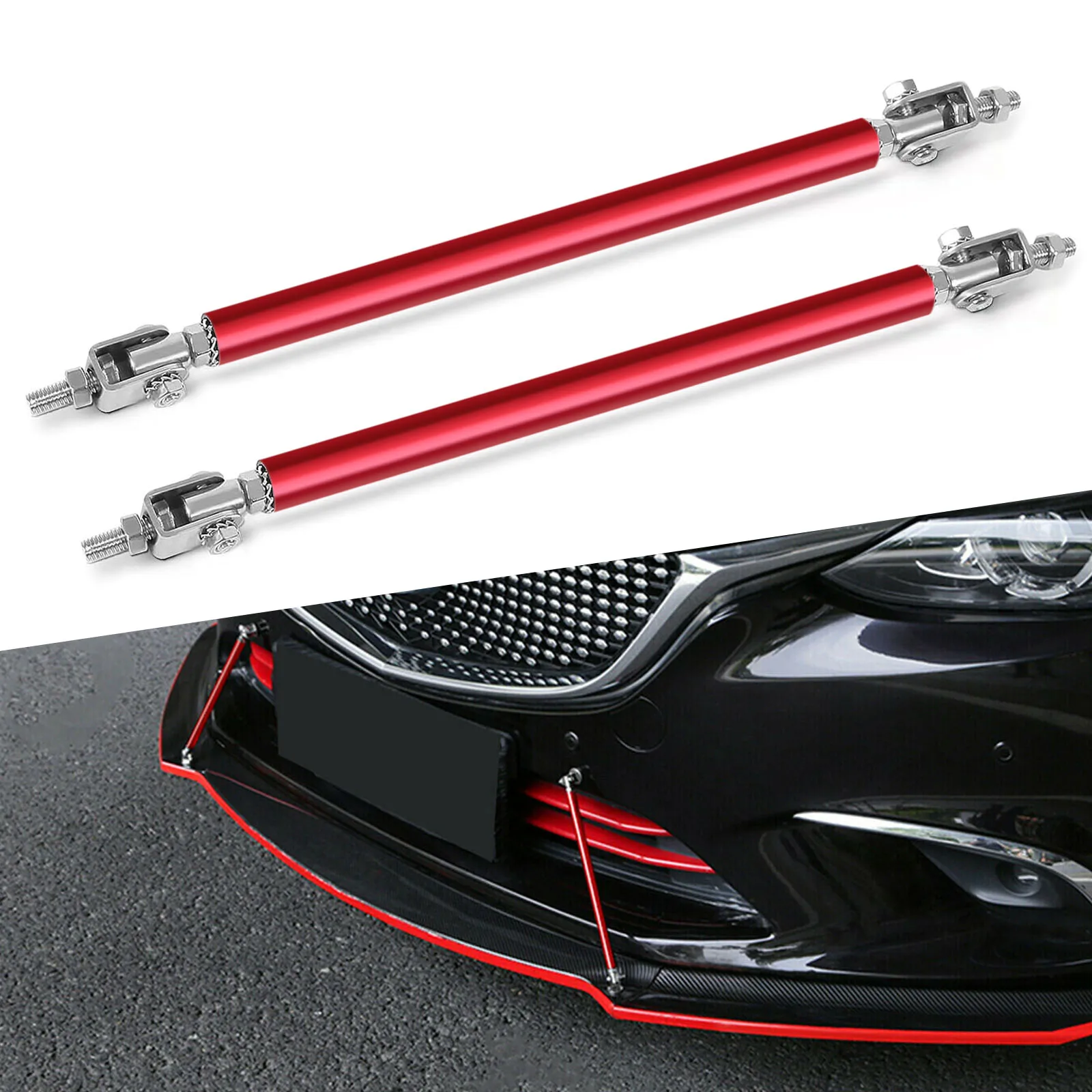Kit de carrocería universal ABS con splitter delantero y varillas - imagen 3