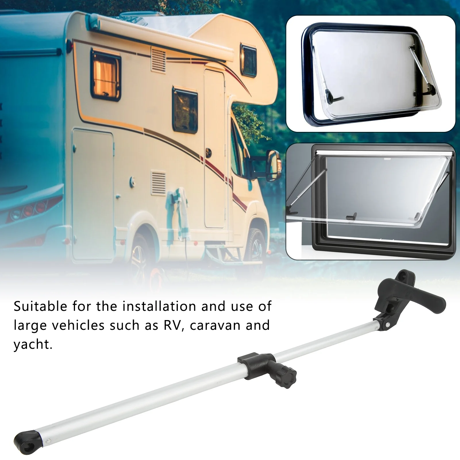 Varilla elevadora telescópica para caravana y remolque