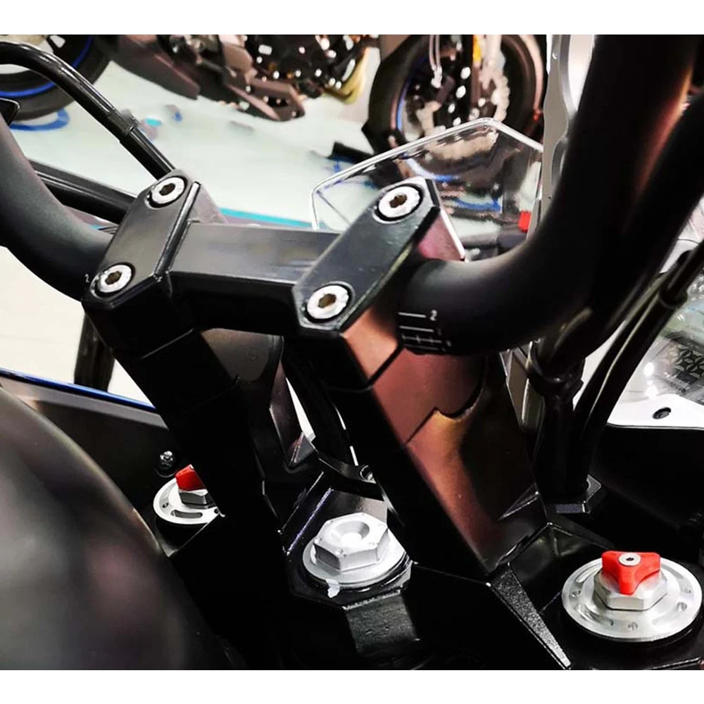 Adaptadores altura elevadores manillar CFMoto 650MT – Aluminio - imagen 4