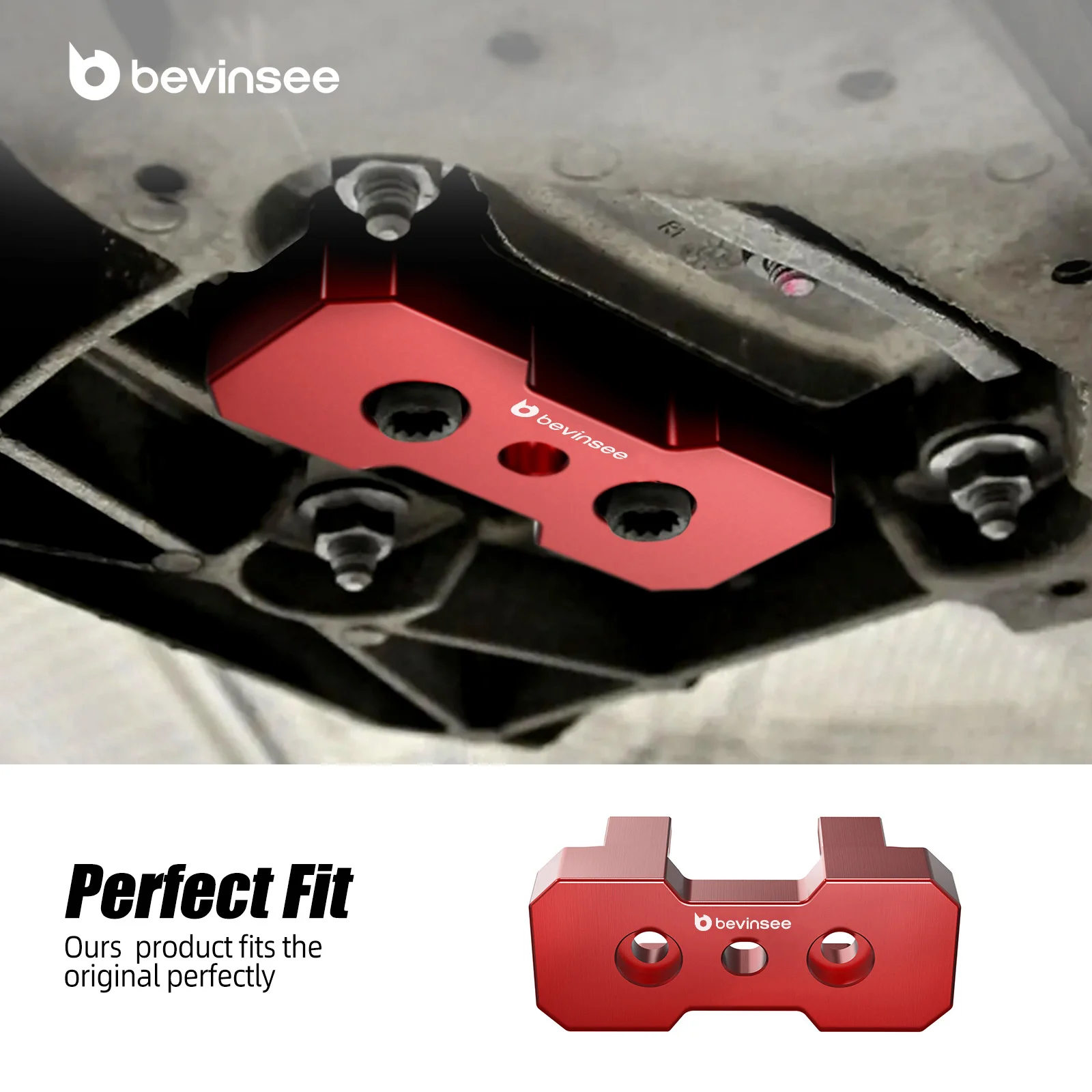 BEVINSEE Inserto de soporte de transmisión para Audi A4, A5 y Q5 B8/B8.5 - imagen 5