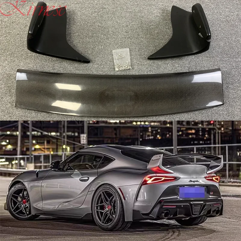 Alerón trasero fibra de carbono brillante Toyota Supra A90 2019-2021