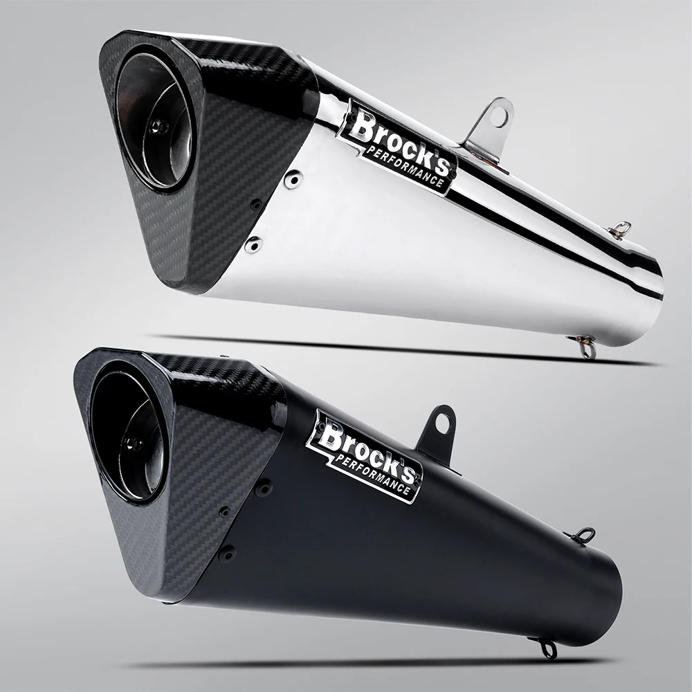 Silenciador de escape universal de fibra de carbono para moto - imagen 4