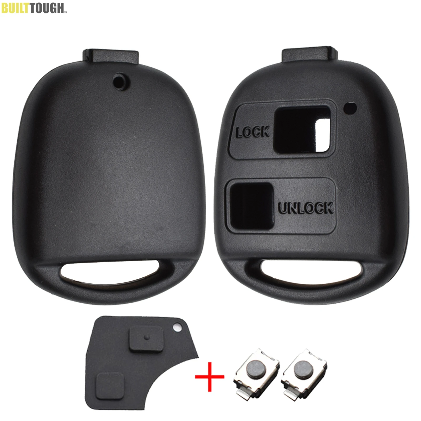 Carcasa llave Toyota de 2 botones para RAV4, Yaris y Corolla