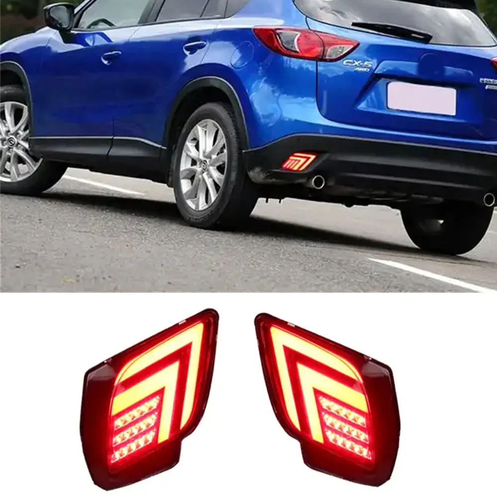 Reflector trasero para Mazda Cx-5 2012-2016 Reflector de lámpara de freno de luz de parachoques trasero Led
