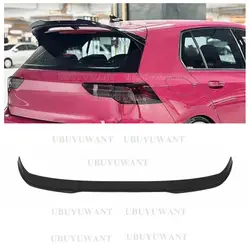 Labio alerón techo trasero VW Golf MK8 GTI GTD R ABS negro brillante
