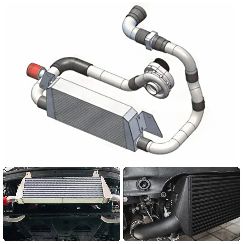Intercooler frontal universal 550 × 230 × 65 mm, bocas de 65 mm - imagen 4
