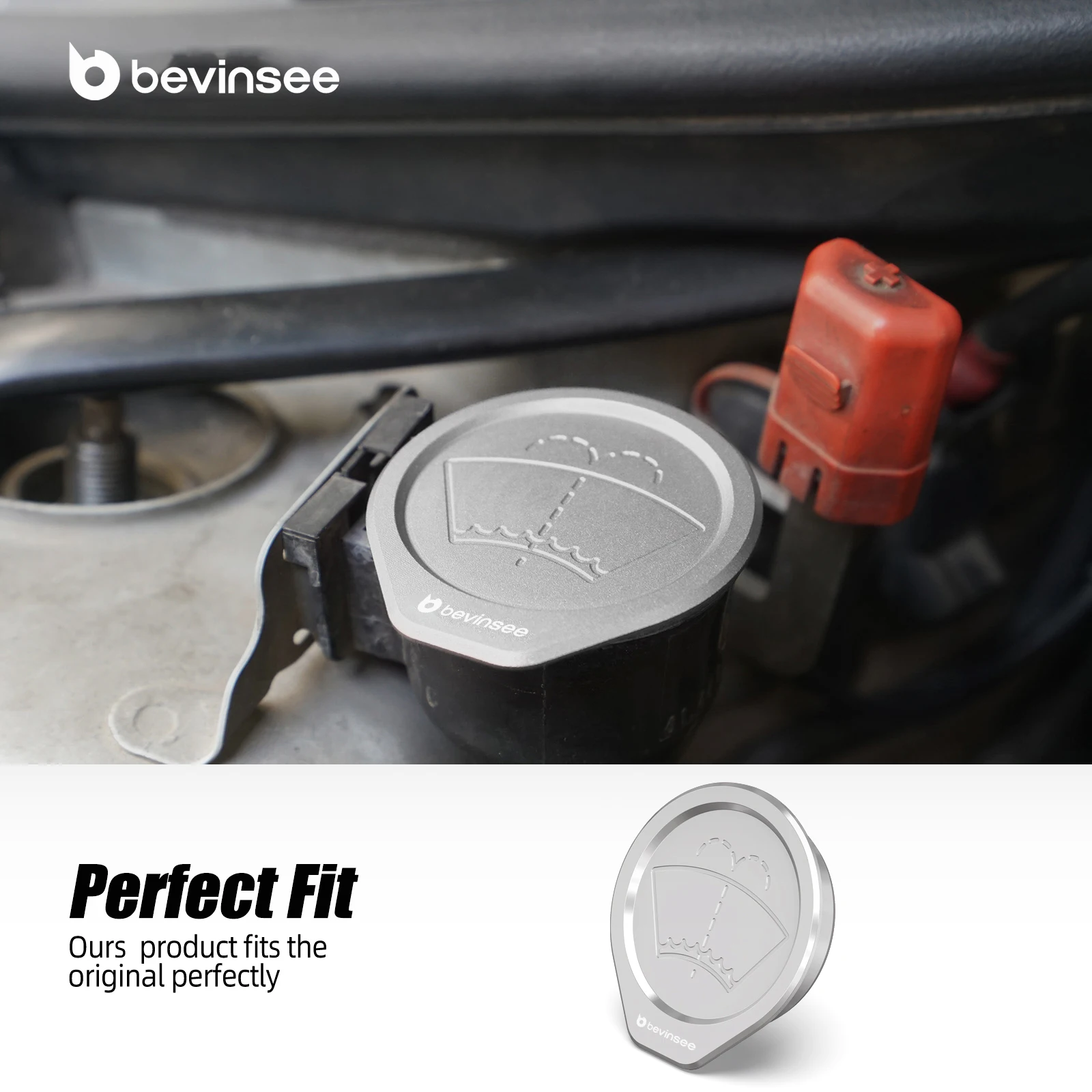 BEVINSEE Tapa depósito líquido lavavidas BMW E46 – OEM 61667007970 - imagen 2