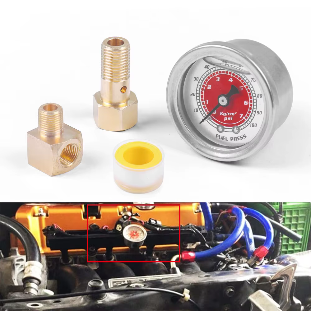Aplicación del medidor Dynoracing en el vano motor