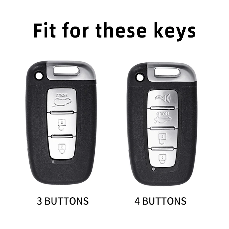 Funda llave coche Kia Hyundai Optima K5 Soul Sorento 3-4 botones - imagen 2
