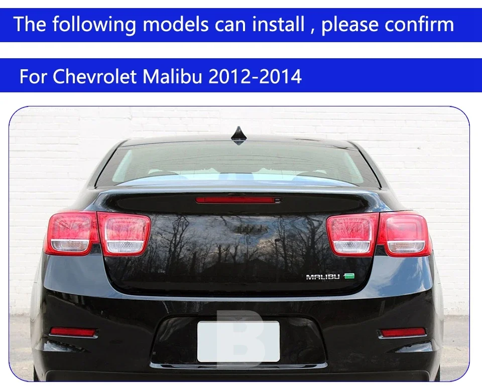 Detalle de las luces traseras para Chevrolet Malibu