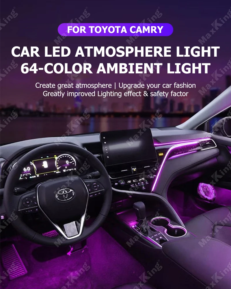 Luz ambiental LED en Camry