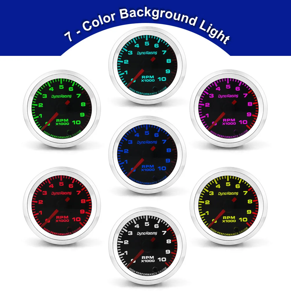 Indicador EGT 52mm 7 colores iluminación Verde – Alta temperatura - imagen 2