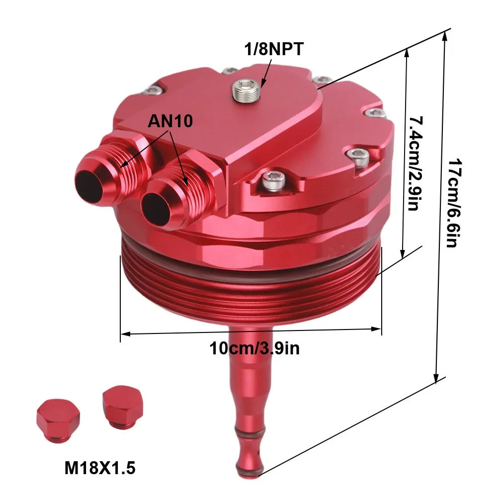 Adaptador enfriador aceite BMW M52 M54 E46 E36 E39 E60 E61 - imagen 3