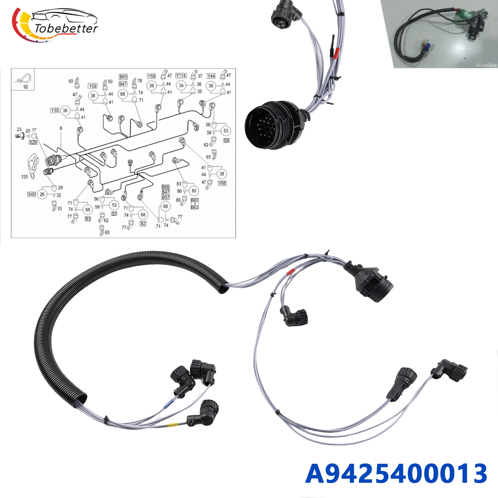 Arnés de cableado para módulo control carrocería Mercedes GLA H247