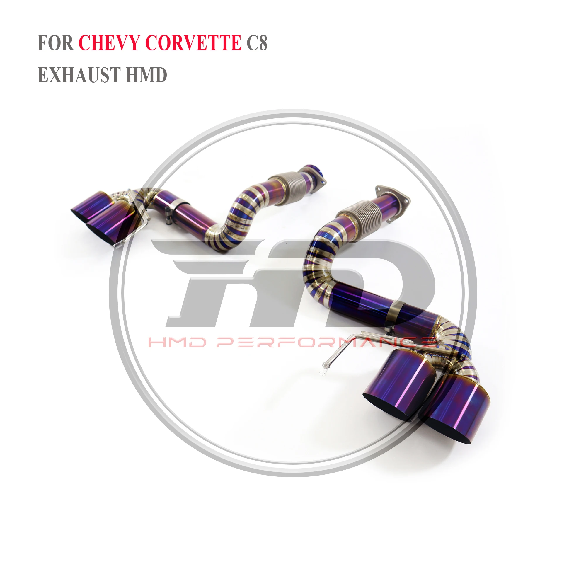 HMD Escape catback de titanio para Chevrolet Corvette C8 - imagen 2