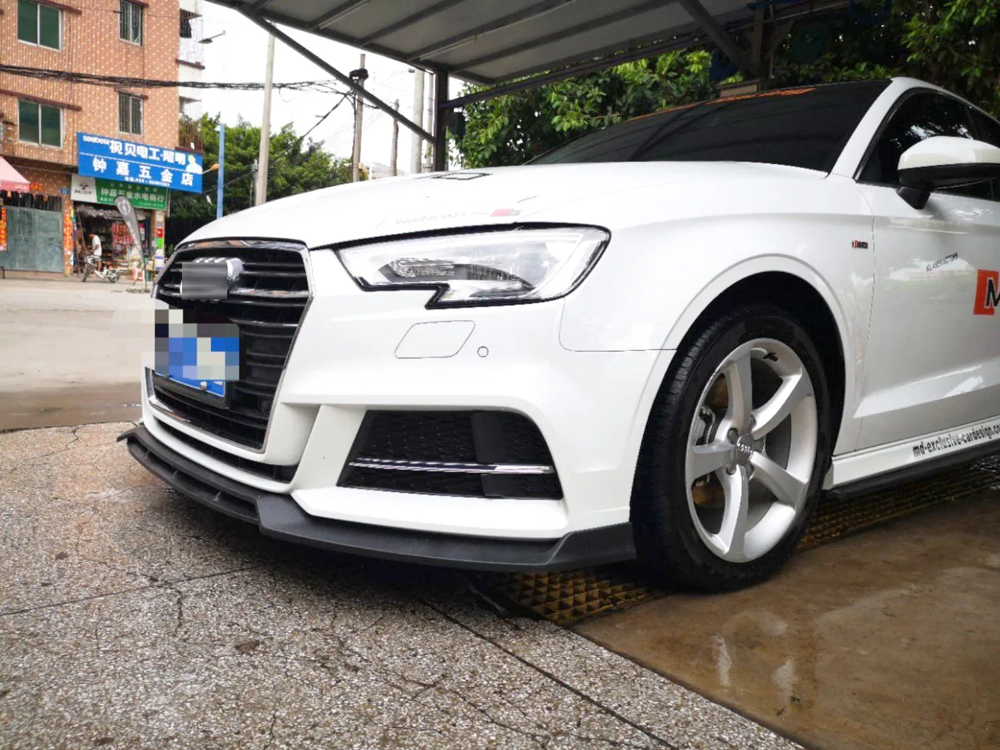 Kit barbilla delantero para Audi A3/S3 2017-2019 - PP negro mate - imagen 5