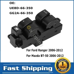 Botón de Control de elevador de interruptor de ventana eléctrico para Ford Ranger Mazda BT-50 2006-2012 accesorios de coche UE8D-66-350 GG2A-66-350