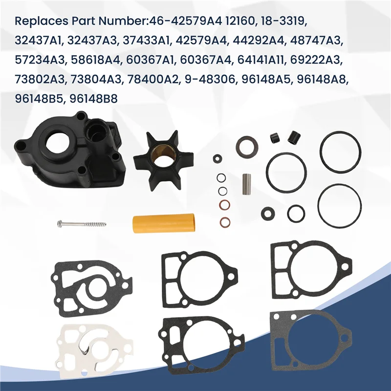 Kit reparación de impulsor de bomba de agua Mercury V6 150-225 CV - imagen 4