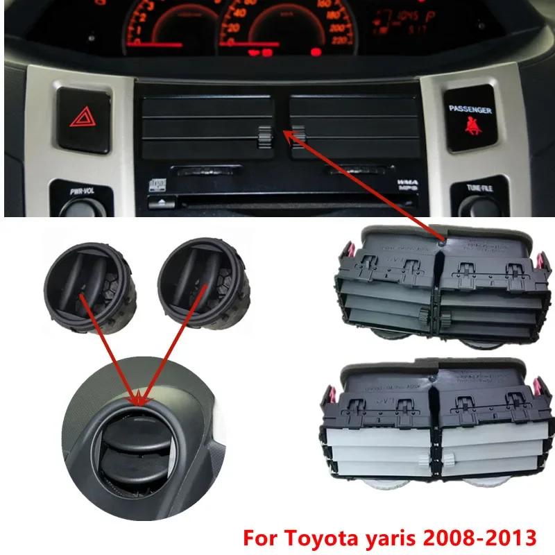 Kit rejillas aire acondicionado Toyota Yaris – laterales y central