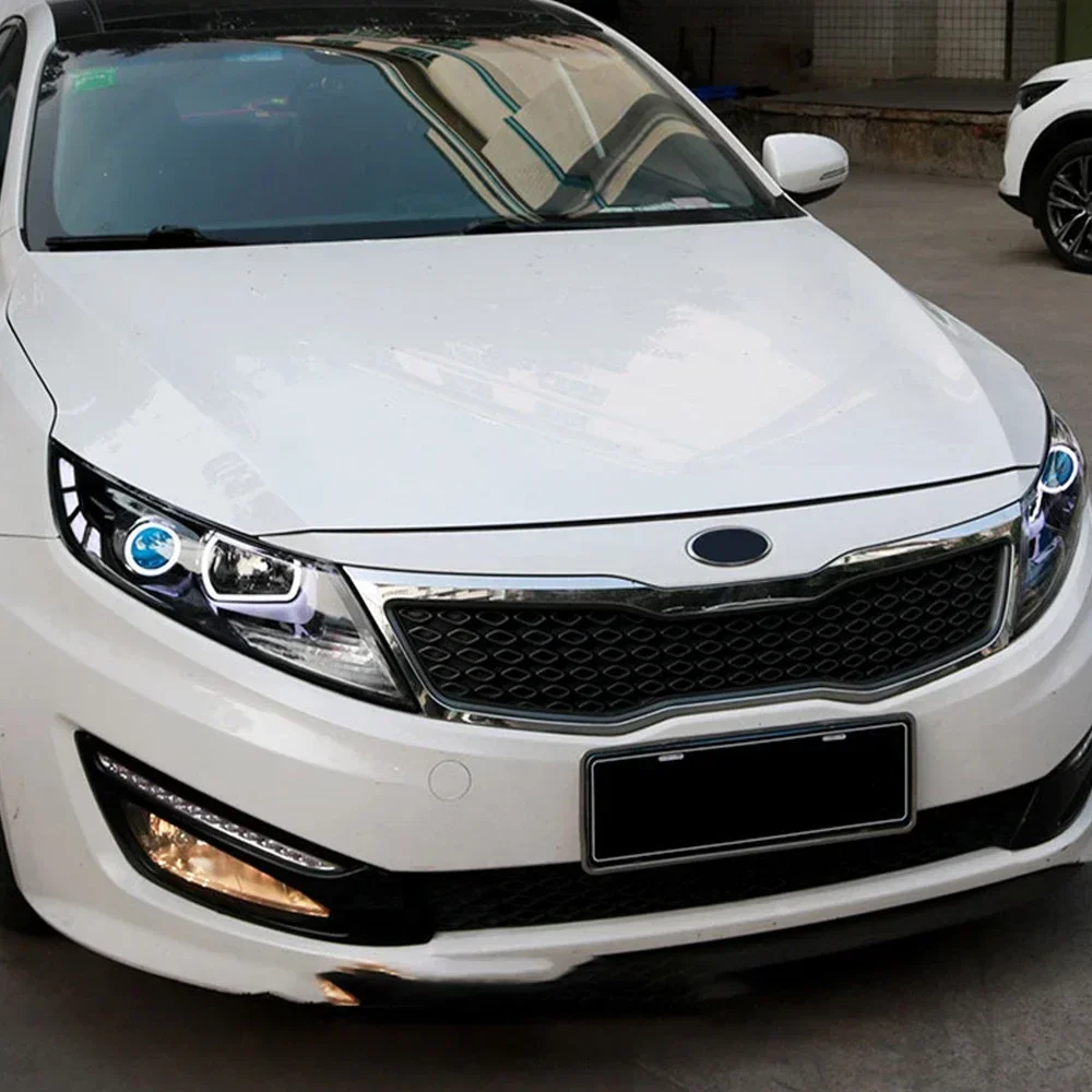 Faros delanteros LED Kia K5 lente proyector 2011-2013 enchufe listo - imagen 3