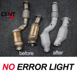 Bajante catalizada CBNT sin luz de avería para BMW M3, M4 y M2 S58 3.0T