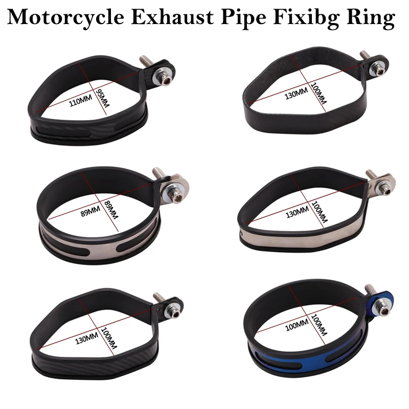 Soporte universal de silenciador para moto de fibra de carbono