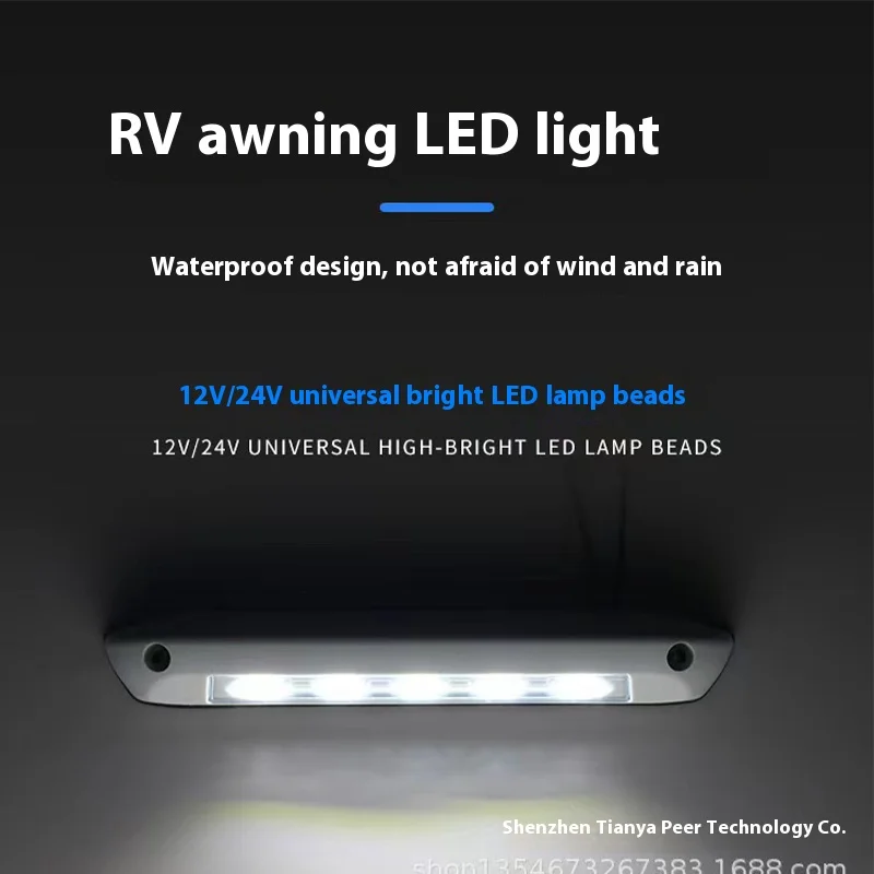 Luz LED impermeable para toldo de autocaravana 12/24 V - imagen 2