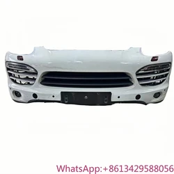 Utilizado para parachoques delantero Porsche Cayenne con ventilador enfriador de red de disipación de calor compatible con accesorio de parachoques delantero