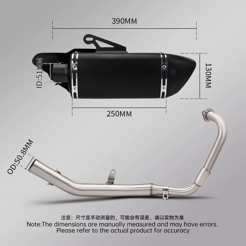 Sistema de escape completo 51 mm VOGE 300R/300RR 2020-2022 - imagen 5