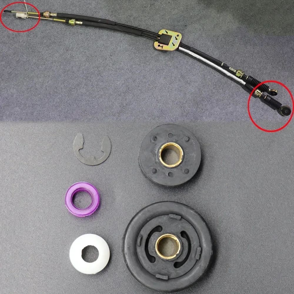 Palanca selectora de cambios Kia Cee'd ED 2006-2012 cable y casquillo - imagen 3