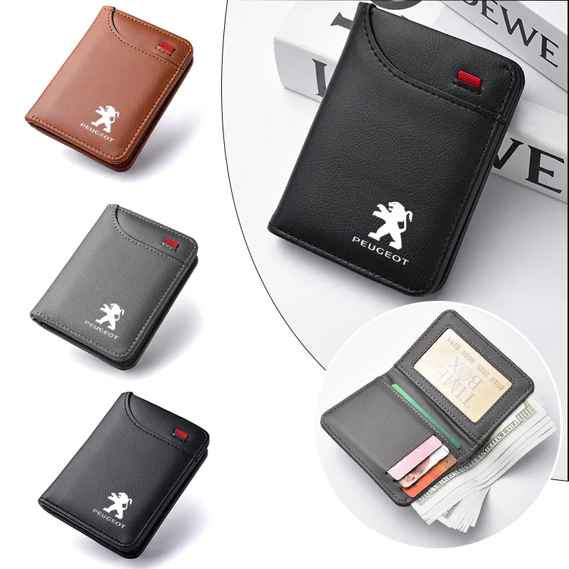 Cartera transversal de cuero para coche con clip para dinero – Peugeot - imagen 3