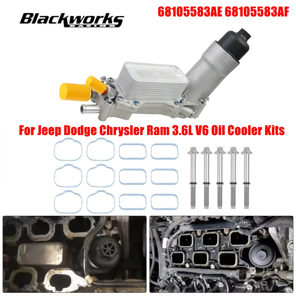 68105583AA Carcasa filtro aceite Jeep Dodge Chrysler Ram 3.6 V6