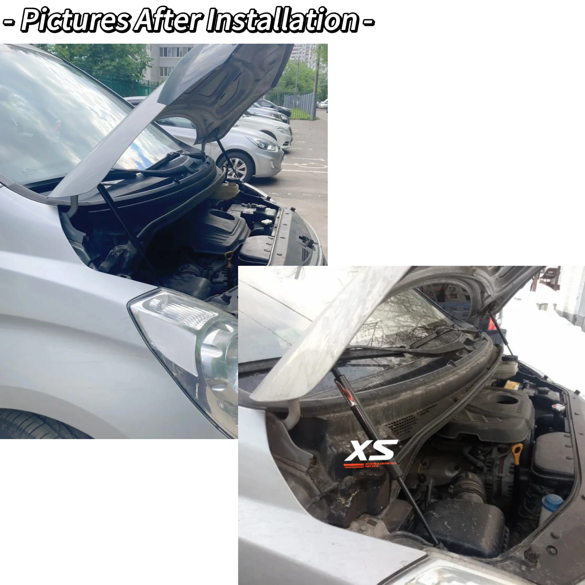 Kit de puntales de capó Hyundai Grand Starex 2007-2017 - imagen 3