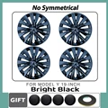4PCS Bright Black
