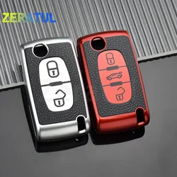 Funda protectora de TPU para llave de coche Peugeot y Citroën
