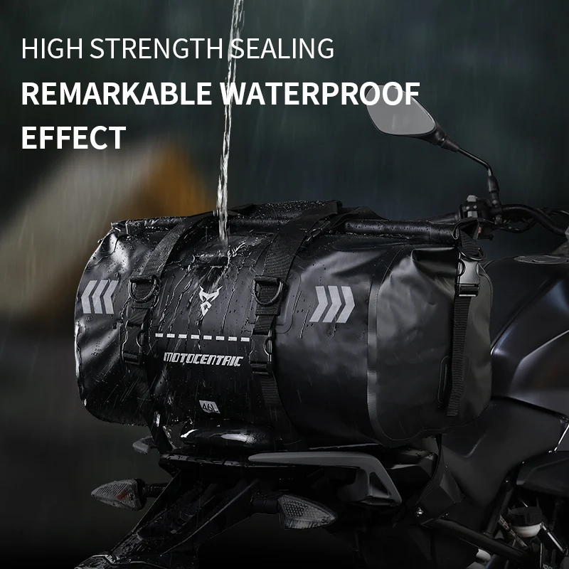 Bolsa impermeable para asiento trasero de motocicleta, sillín - imagen 2