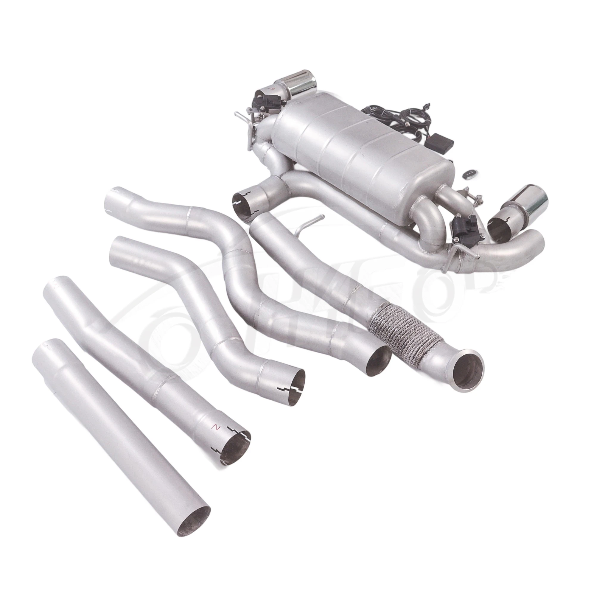 Para BMW 2012-2015 335i F30 3,0 T N55B30 catback con válvula electrónica 304 sistema de escape de 2 puntas de coche de acero inoxidable - imagen 3