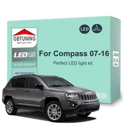 Bombillas LED interiores CANBUS para Jeep Compass 2007-2016