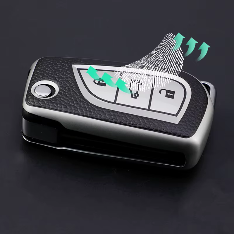 Detalle del diseño de la funda para mando Toyota