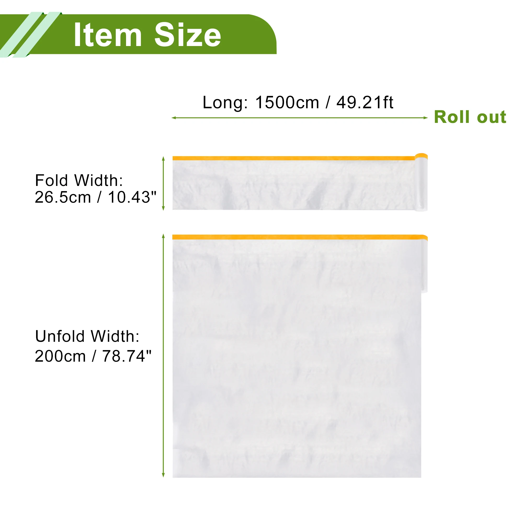 X Autohaux-Película protectora de plástico para pintura de coche, película de PE de 15M, 19M, 25M, 30M de largo, 40cm-380cm de ancho, pregrabada - imagen 3