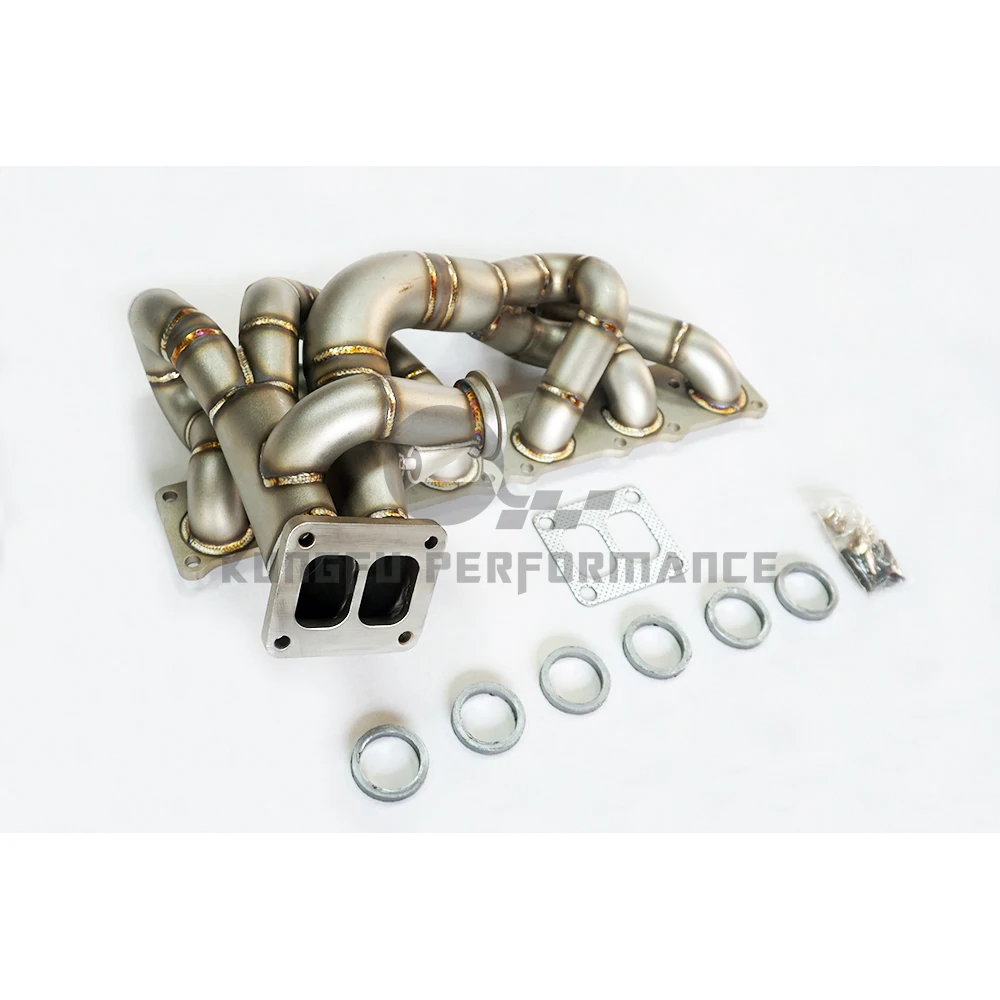 Colector de escape KUNGFU para BMW N54 con puerto wastegate de 44 mm - imagen 3