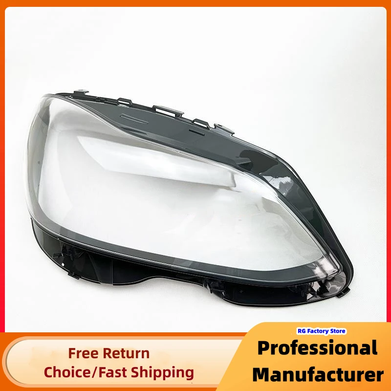 Para mercedes-benz Clase E W212 E200 E260 E280 E300 E350 2014-2015 1 par de faros cubierta de lente pantalla transparente - imagen 5