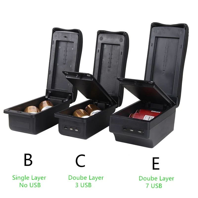 Reposabrazos Skoda Fabia 2 con caja de almacenamiento USB consola - imagen 3