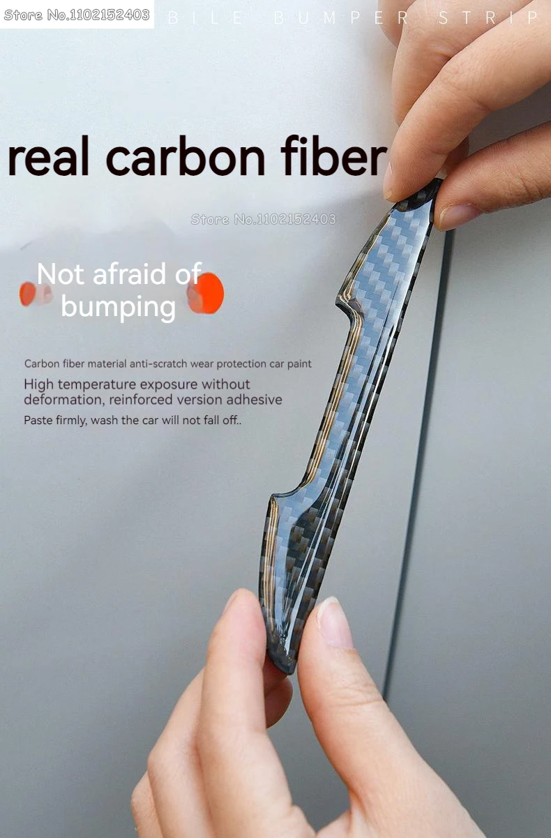 Pegatinas protectoras de fibra de carbono para puertas de coche