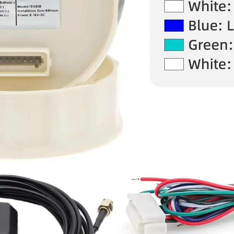 Medidor de velocímetro GPS Digital de 85mm con antena GPS Km/H MPH nudos NSWE para Moto de coche marino